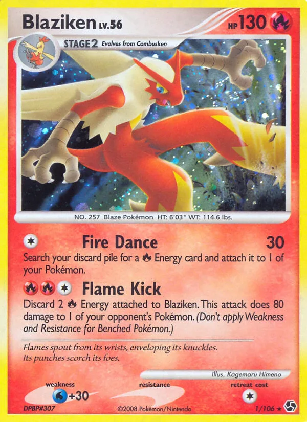 Blaziken #1 Great Encounters Pokemon card