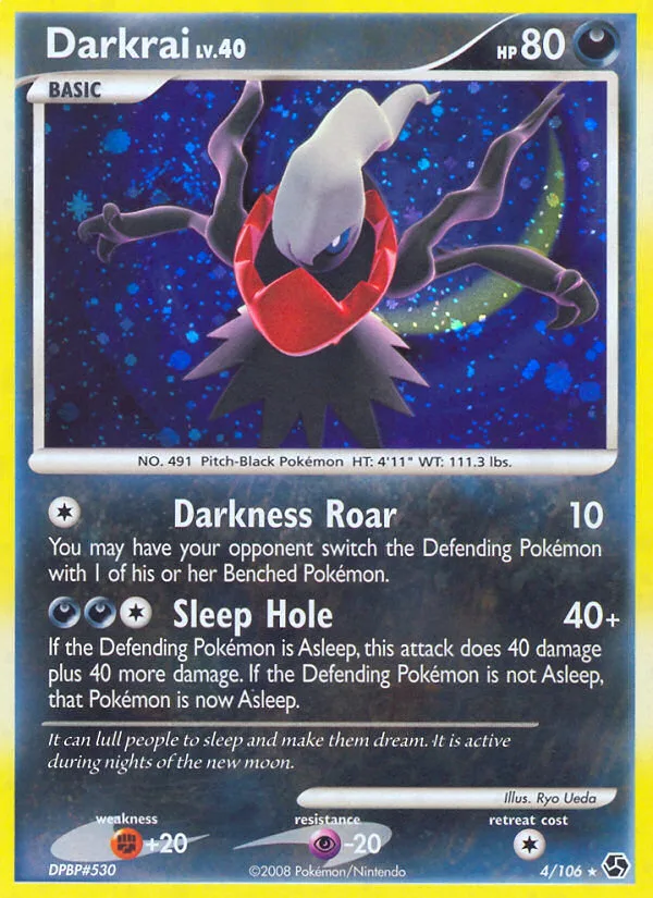 Darkrai #4 Great Encounters Pokemon card