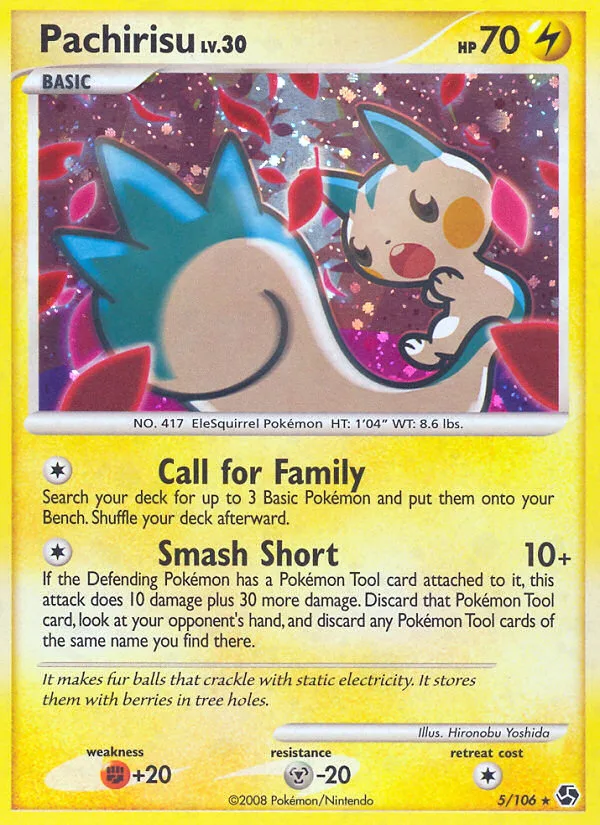 Pachirisu #5 Great Encounters Pokemon card
