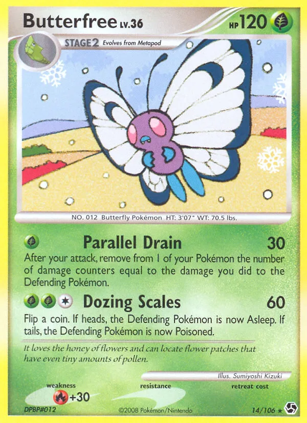 Butterfree #14 Great Encounters Pokemon card