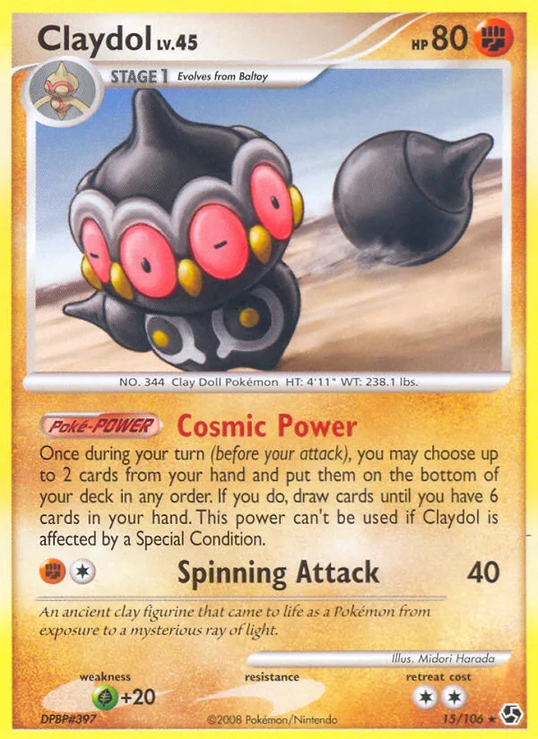 Claydol #15 Great Encounters Pokemon card