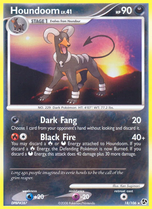 Houndoom #18 Great Encounters Pokemon card