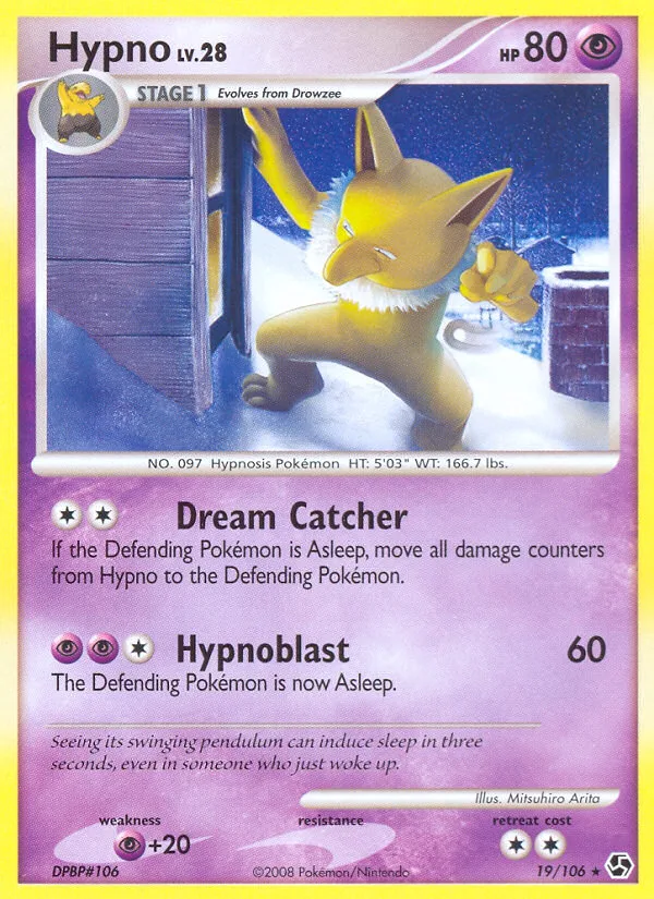 Hypno #19 Great Encounters Pokemon card