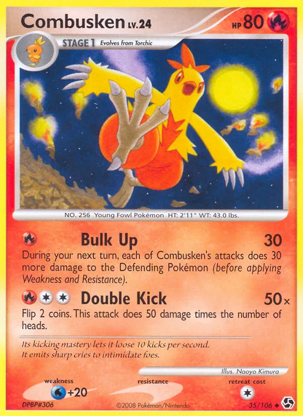 Combusken #35 Great Encounters Pokemon card