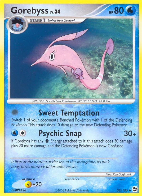 Gorebyss #38 Great Encounters Pokemon card