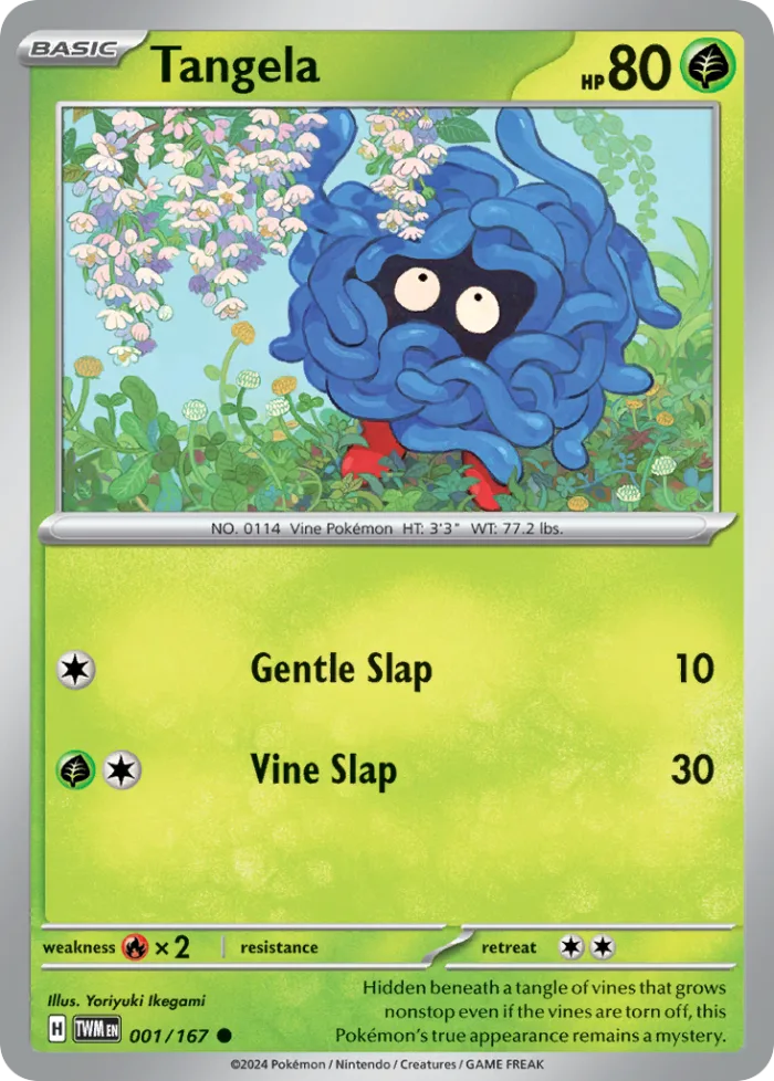 Tangela #1 Twilight Masquerade Pokemon card