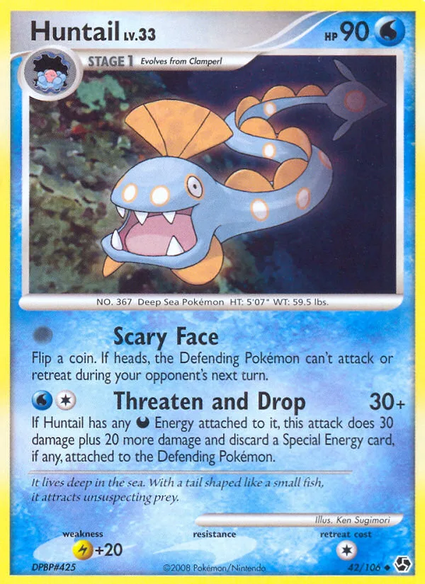 Huntail #42 Great Encounters Pokemon card