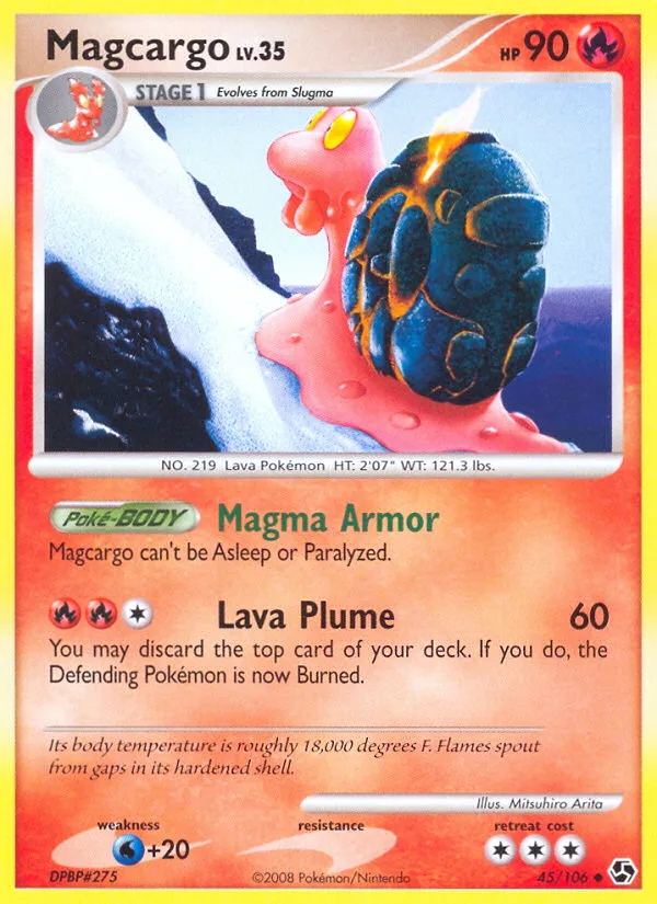 Magcargo #45 Great Encounters Pokemon card