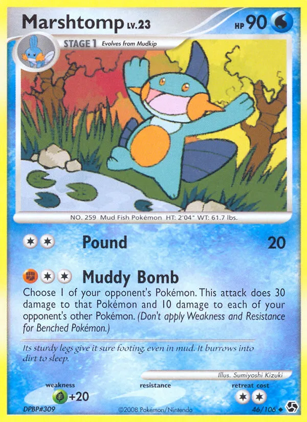 Marshtomp #46 Great Encounters Pokemon card