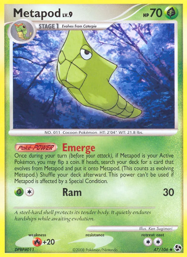 Metapod #47 Great Encounters Pokemon card