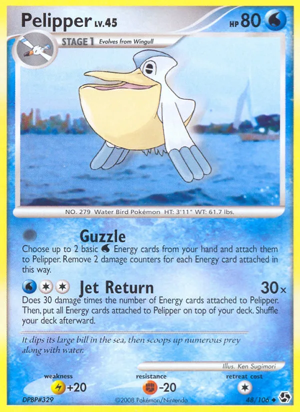 Pelipper #48 Great Encounters Pokemon card