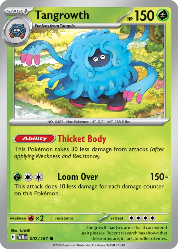 Tangrowth #2 Twilight Masquerade Pokemon card