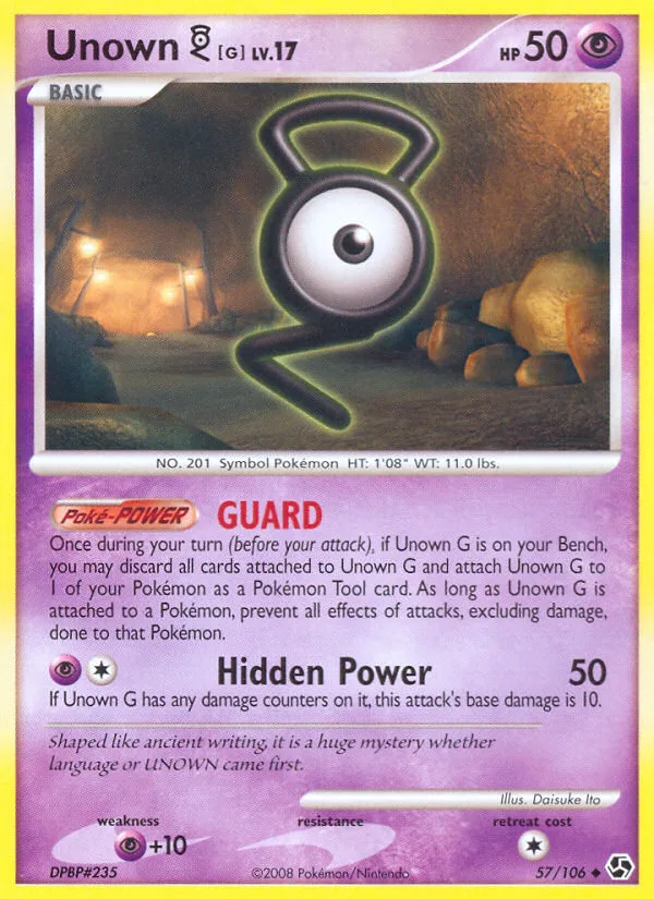 Unown [G] #57 Great Encounters Pokemon card