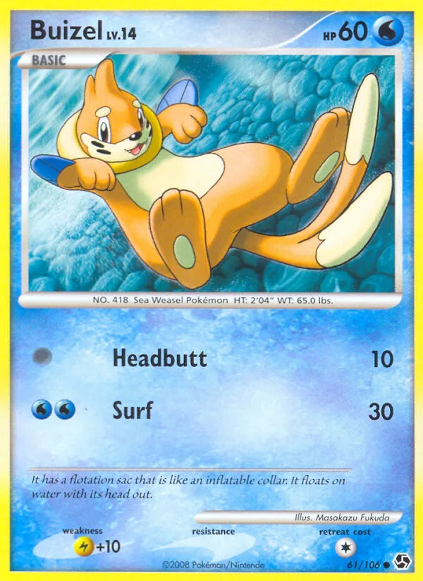 Buizel #61 Great Encounters Pokemon card