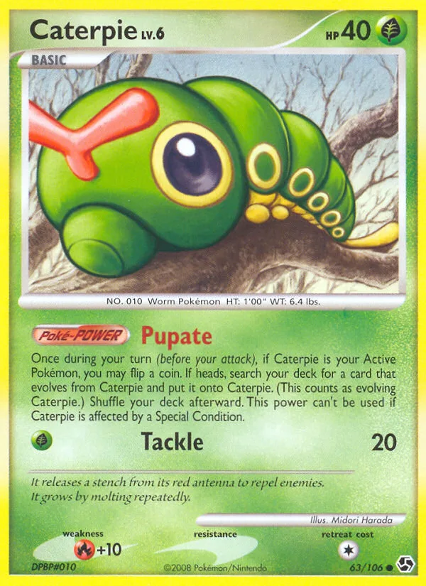 Caterpie #63 Great Encounters Pokemon card