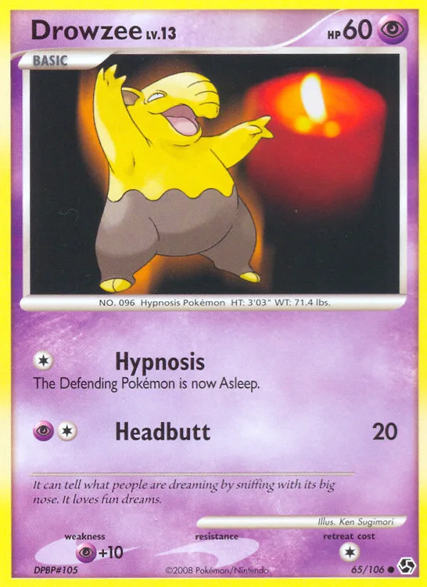 Drowzee #65 Great Encounters Pokemon card