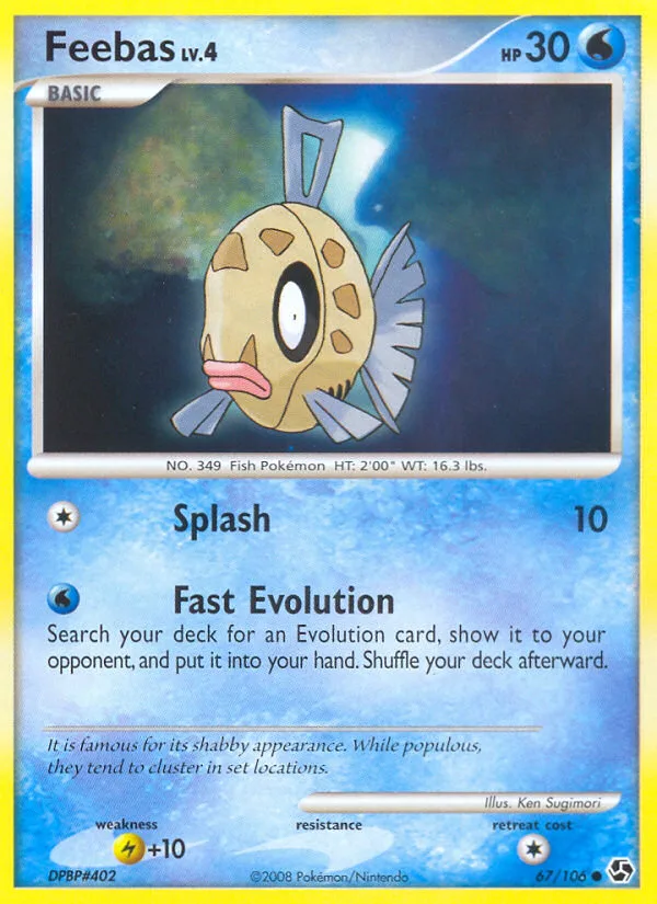 Feebas #67 Great Encounters Pokemon card