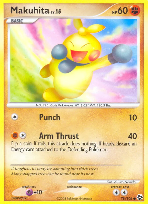 Makuhita #78 Great Encounters Pokemon card