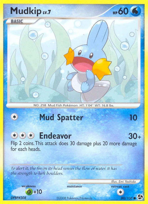 Mudkip #80 Great Encounters Pokemon card