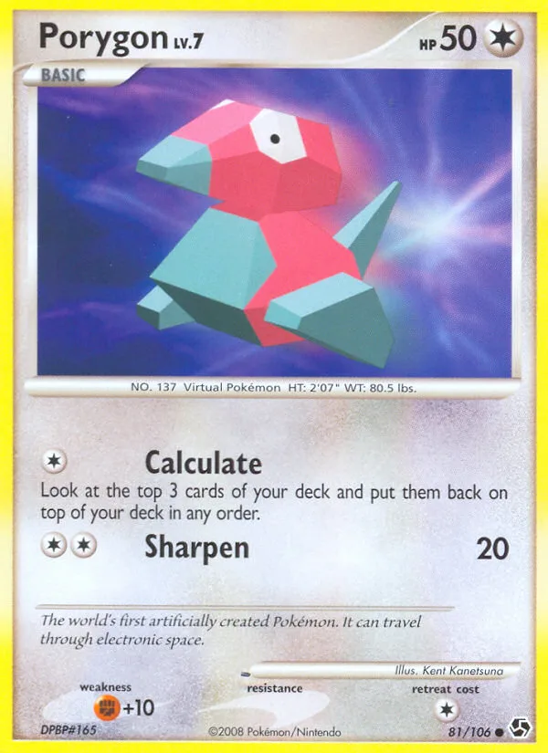 Porygon #81 Great Encounters Pokemon card