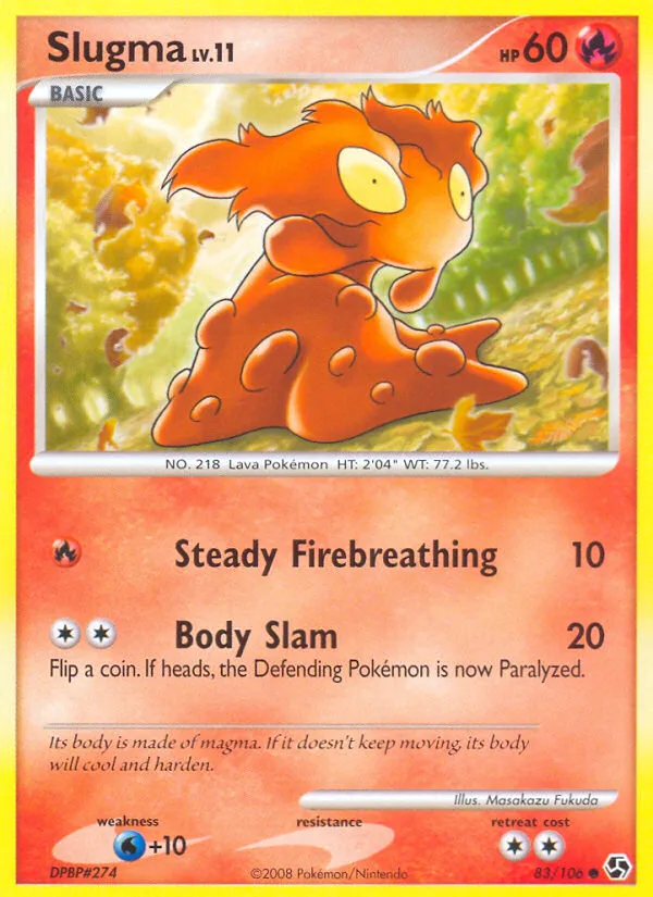 Slugma #83 Great Encounters Pokemon card