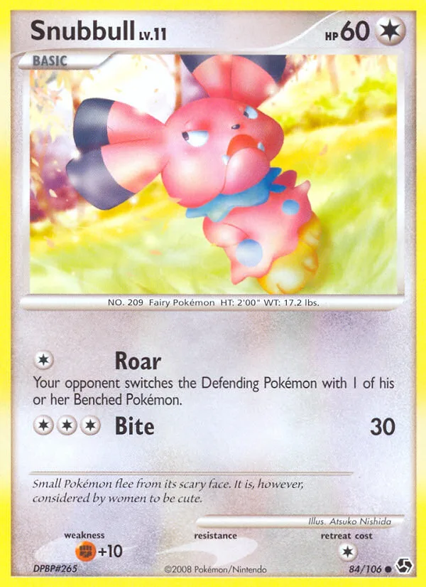 Snubbull #84 Great Encounters Pokemon card