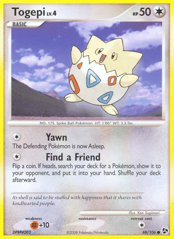 Togepi #88 Great Encounters Pokemon card