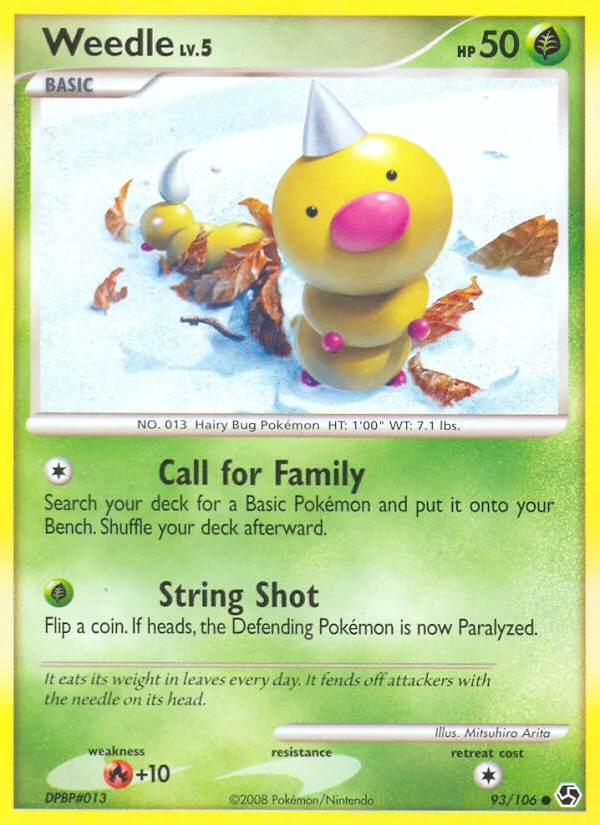 Weedle #93 Great Encounters Pokemon card