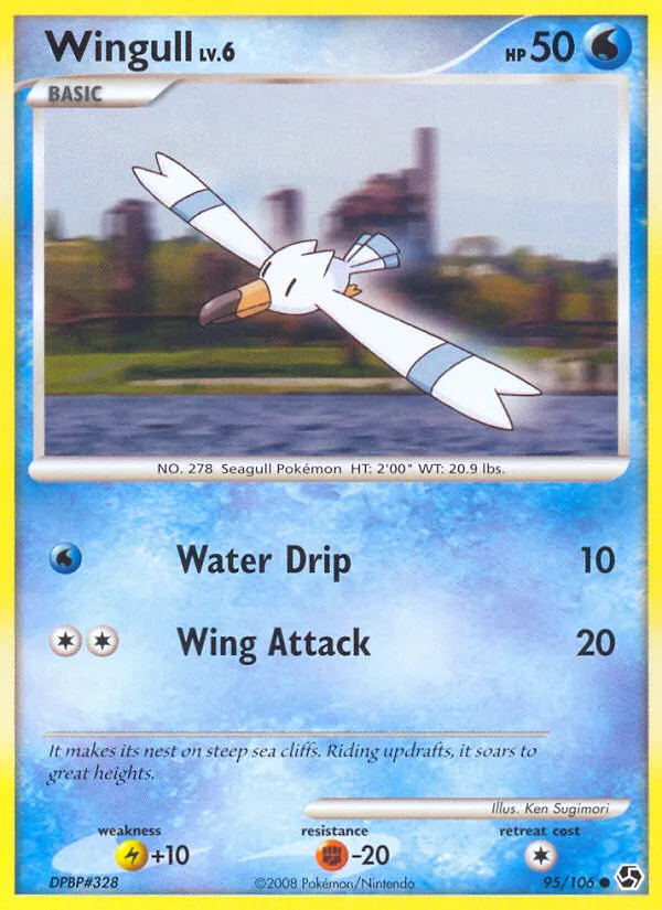 Wingull #95 Great Encounters Pokemon card
