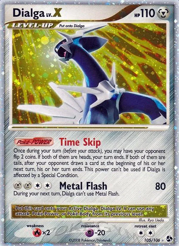 Dialga LV.X #105 Great Encounters Pokemon card