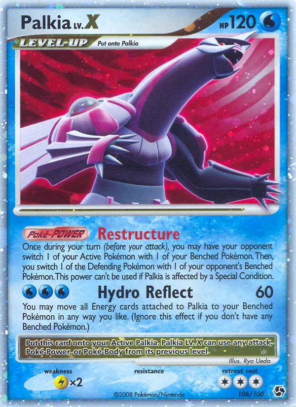Palkia LV.X #106 Great Encounters Pokemon card