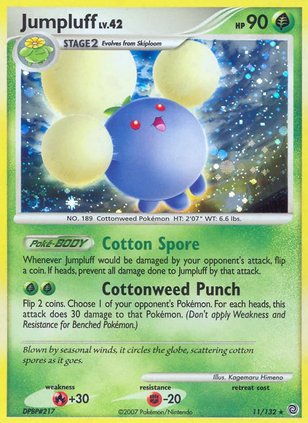 Jumpluff #11 Secret Wonders Pokemon card