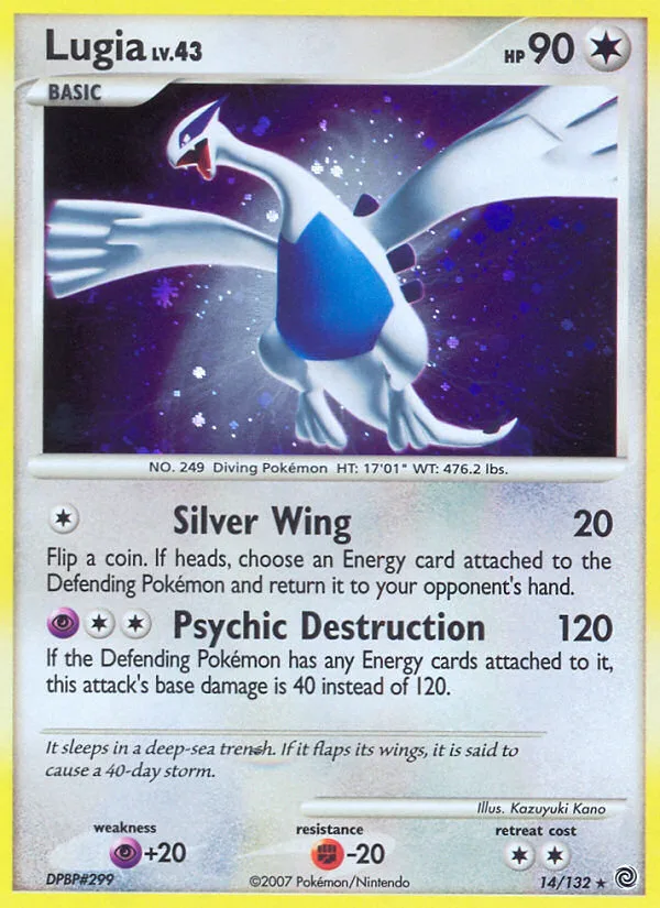 Lugia #14 Secret Wonders Pokemon card