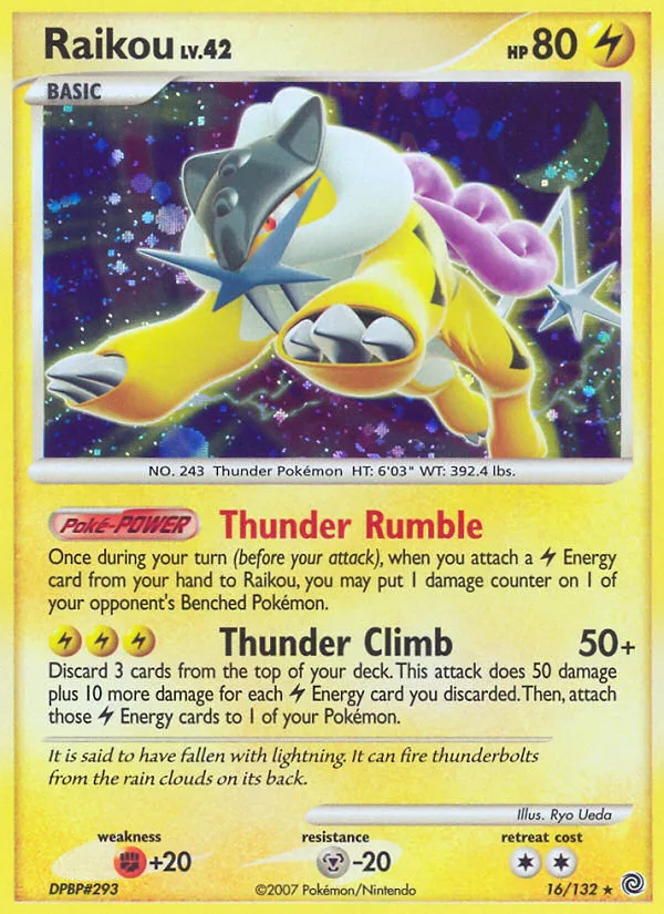 Raikou #16 Secret Wonders Pokemon card