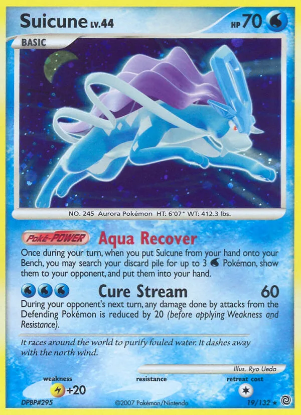 Suicune #19 Secret Wonders Pokemon card