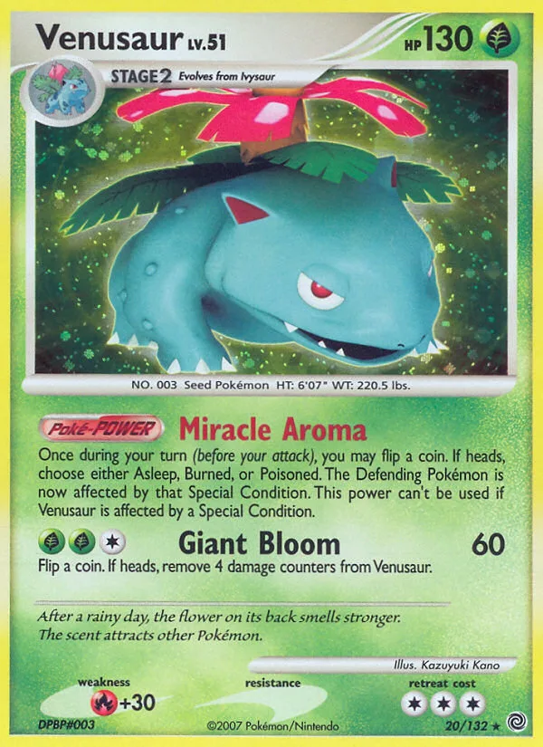 Venusaur #20 Secret Wonders Pokemon card