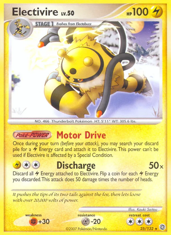 Electivire #25 Secret Wonders Pokemon card