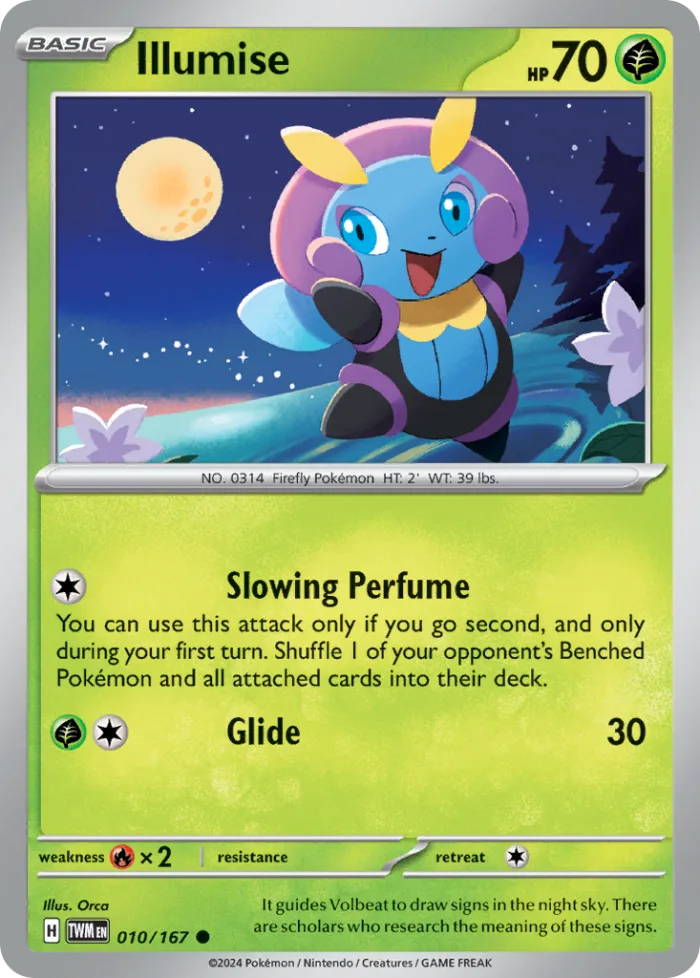 Illumise #10 Twilight Masquerade Pokemon card