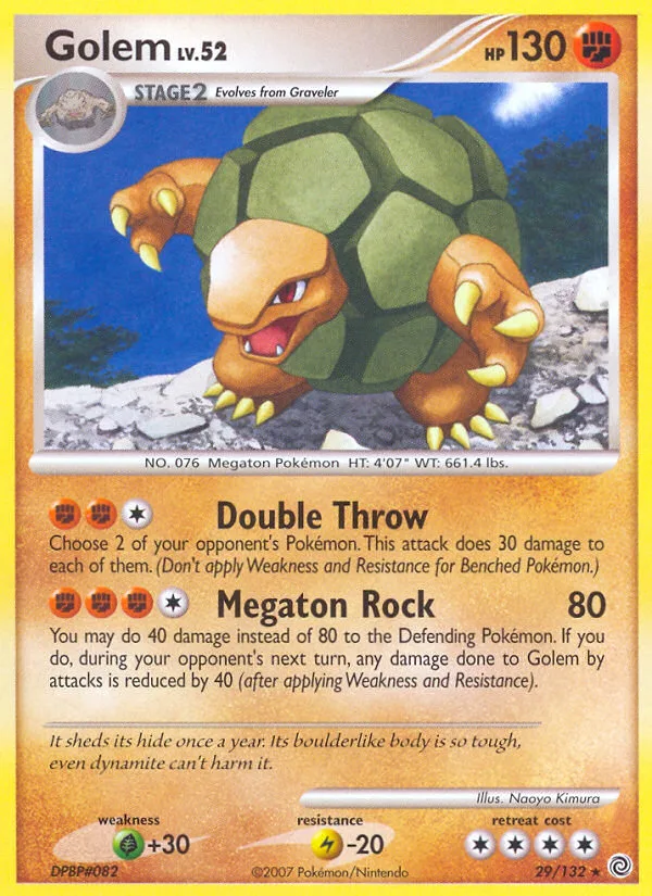 Golem #29 Secret Wonders Pokemon card