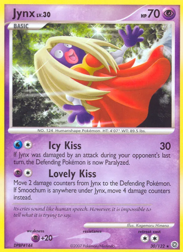 Jynx #30 Secret Wonders Pokemon card