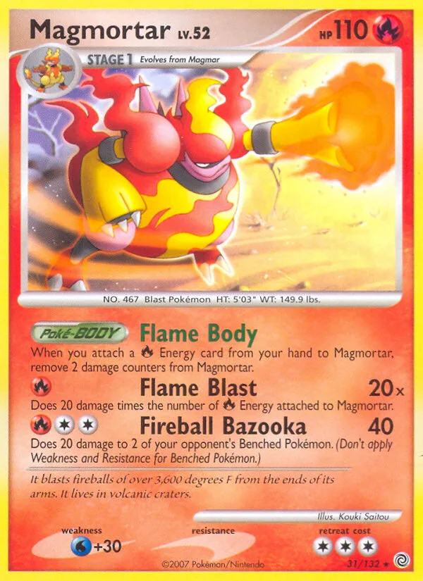 Magmortar #31 Secret Wonders Pokemon card