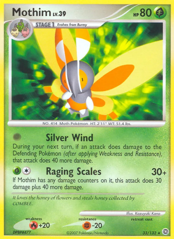 Mothim #33 Secret Wonders Pokemon card