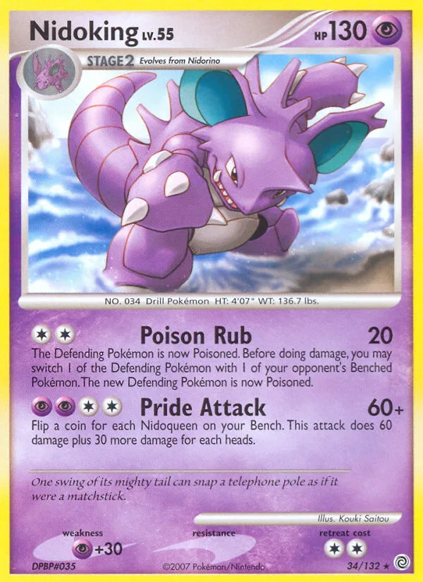 Nidoking #34 Secret Wonders Pokemon card