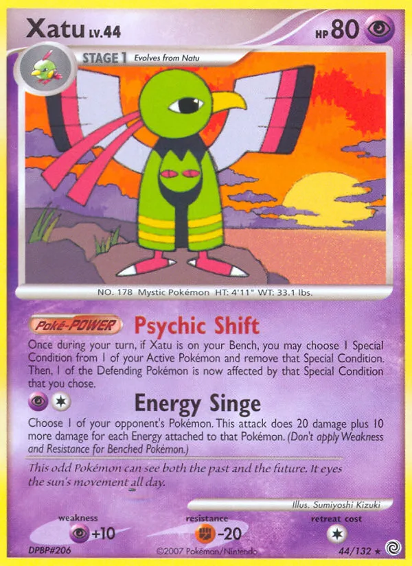 Xatu #44 Secret Wonders Pokemon card