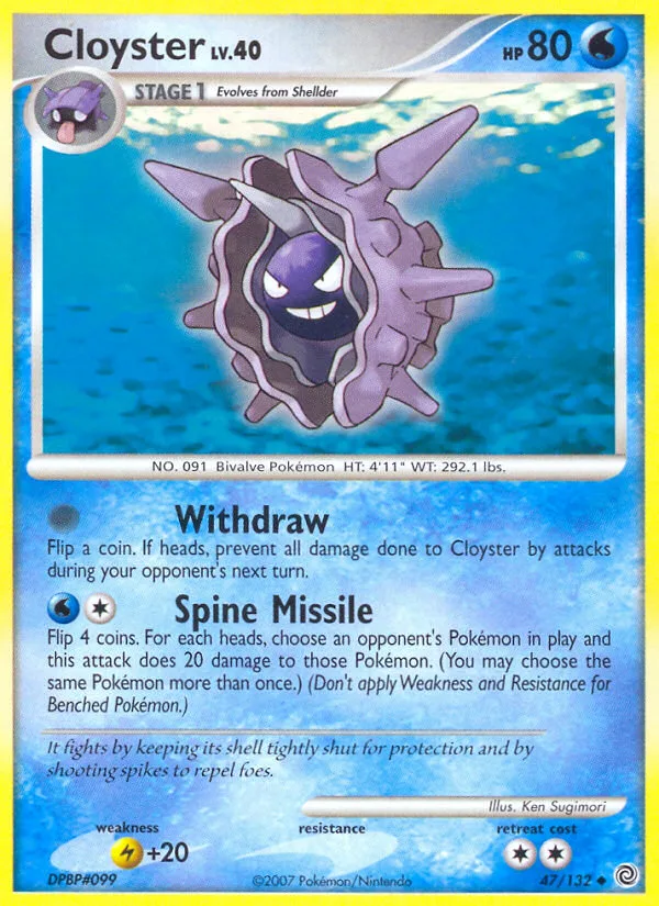 Cloyster #47 Secret Wonders Pokemon card