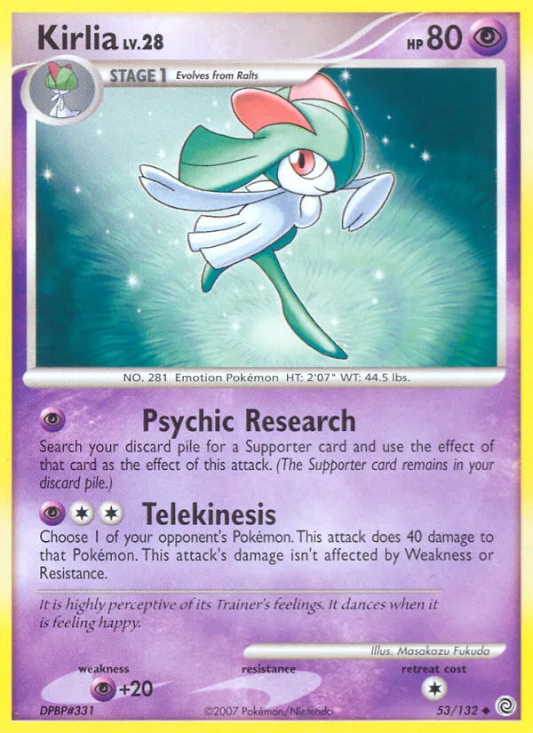 Kirlia #53 Secret Wonders Pokemon card