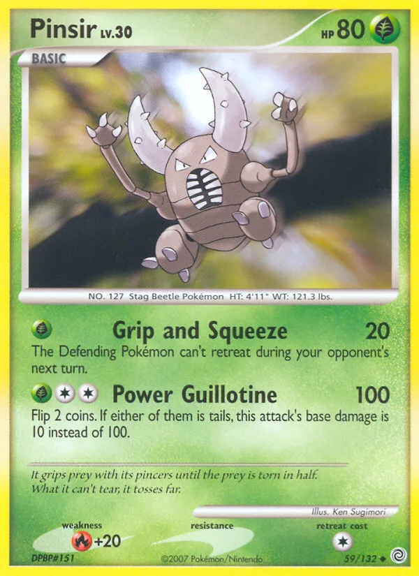 Pinsir #59 Secret Wonders Pokemon card