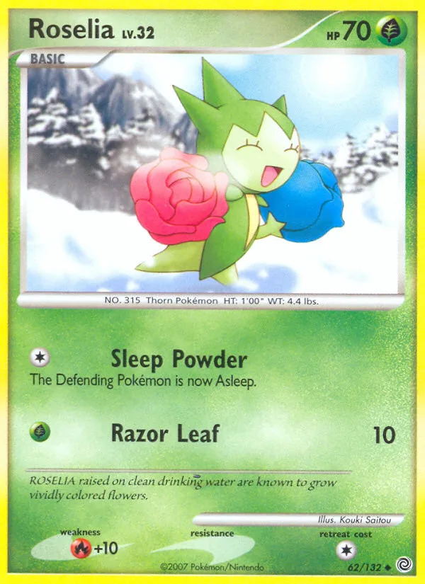 Roselia #62 Secret Wonders Pokemon card