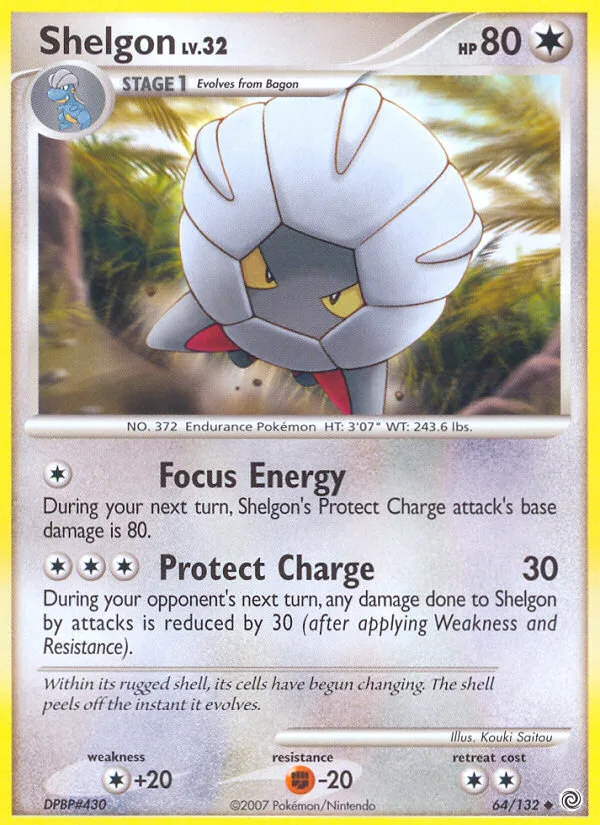Shelgon #64 Secret Wonders Pokemon card