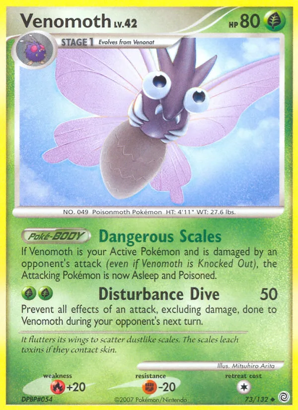 Venomoth #73 Secret Wonders Pokemon card